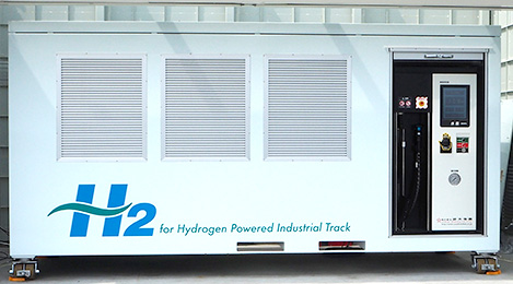 Fueling equipment with hydrogen produced using renewable energy